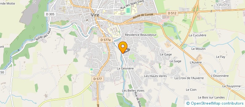 localisation de l'entreprise SCI SABRE  VIRE-NORMANDIE