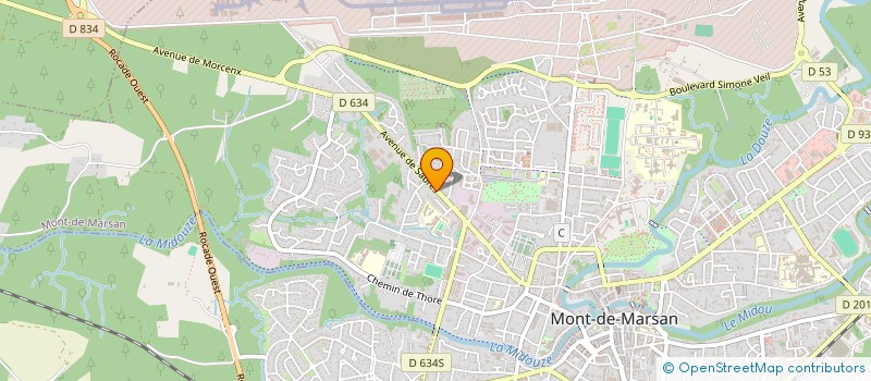localisation de l'entreprise SCI SABRES 23 à MONT-DE-MARSAN