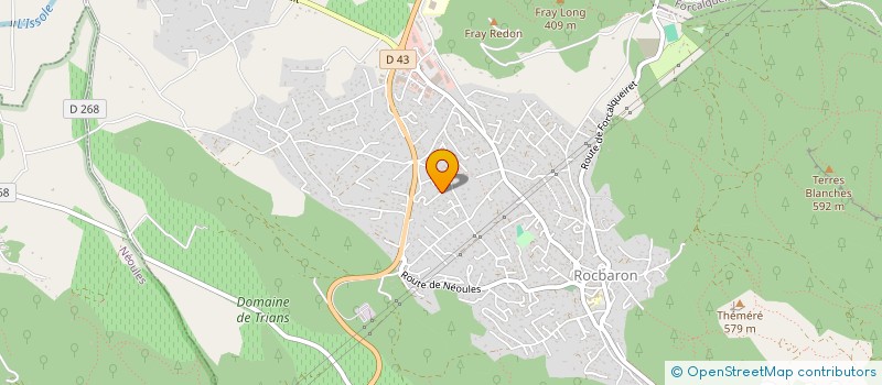 localisation de l'entreprise SCI SABRIDANE  ROCBARON