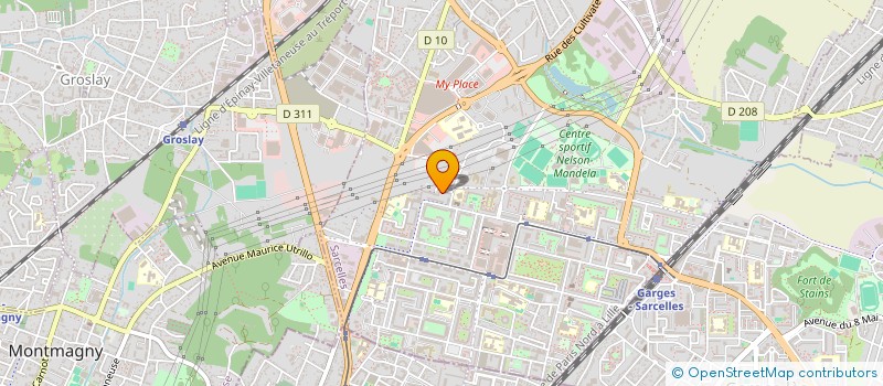 localisation de l'entreprise SCI SABRILAN  SARCELLES