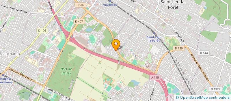 localisation de l'entreprise SCI SABRINA  SAINT-LEU-LA-FORET