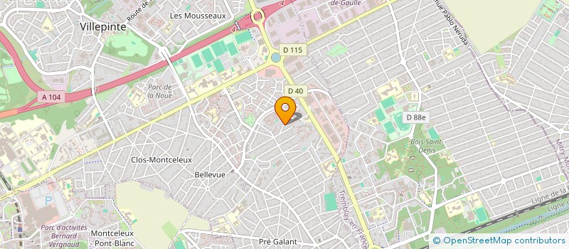 localisation de l'entreprise SCI SABRINA à VILLEPINTE