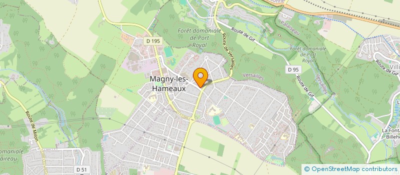 localisation de l'entreprise SCI SABRINAF à MAGNY-LES-HAMEAUX