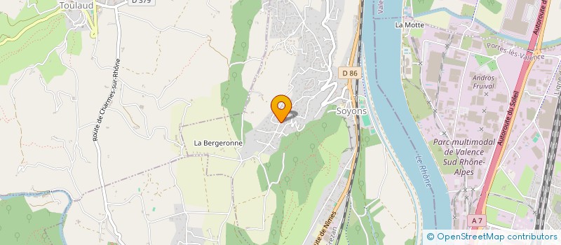 localisation de l'entreprise SCI SABSO  SOYONS