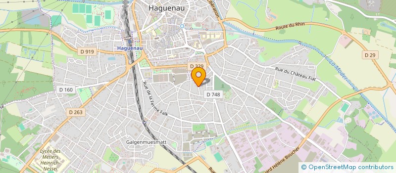 localisation de l'entreprise SCI SABURAC  HAGUENAU