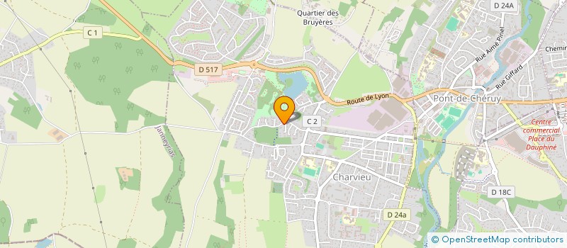 localisation de l'entreprise SCI SABYAN  CHARVIEU-CHAVAGNEUX