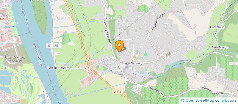 localisation de l'entreprise SCI SACA  LATRESNE
