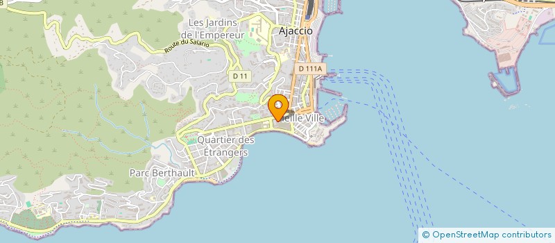 localisation de l'entreprise SCI SACA  AJACCIO