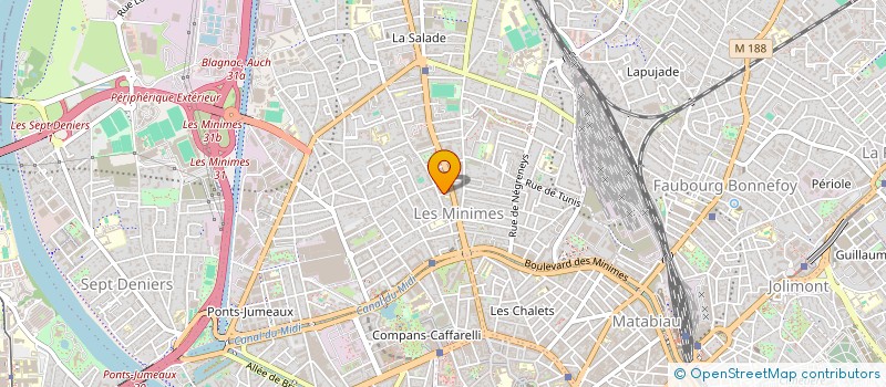 localisation de l'entreprise SCI SACADI à TOULOUSE