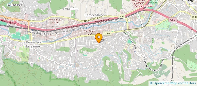 localisation de l'entreprise SCI SACADOBLEU  AUBAGNE