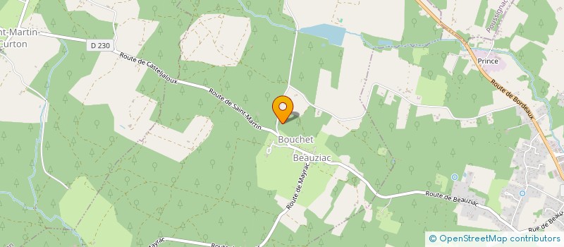 localisation de l'entreprise SCI SACAM  BEAUZIAC