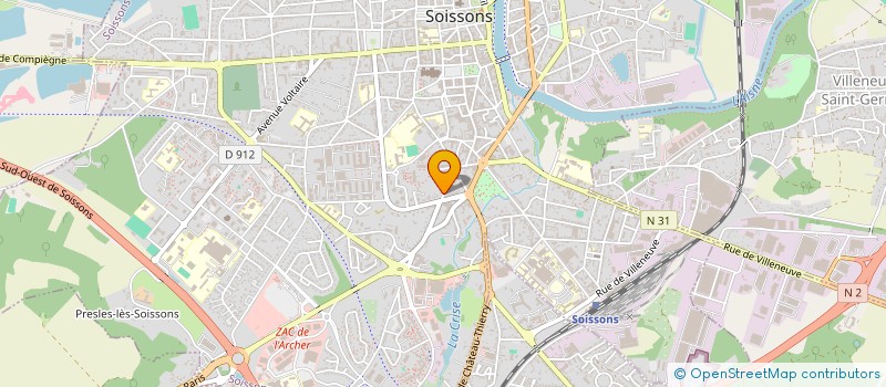 localisation de l'entreprise SCI SACAPE à SOISSONS