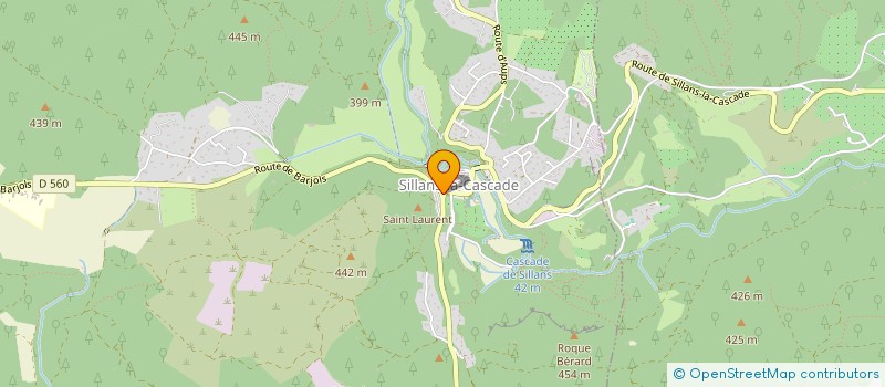 localisation de l'entreprise SCI SACCAGGI  SILLANS-LA-CASCADE