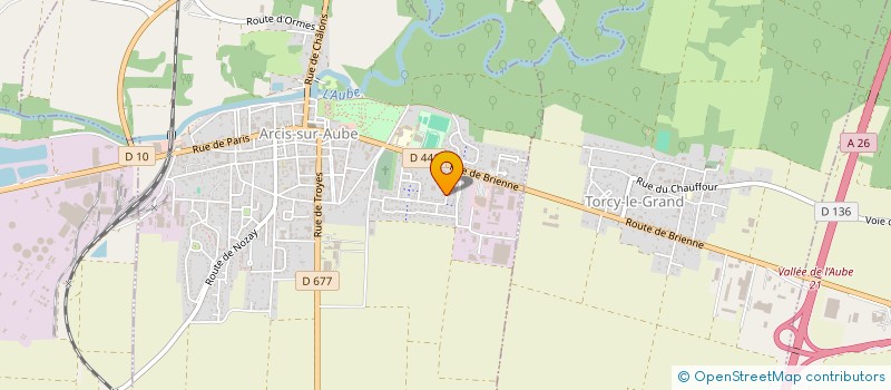 localisation de l'entreprise SCI SACCARINE  ARCIS-SUR-AUBE