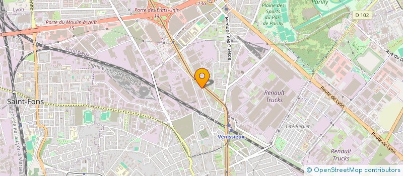 localisation de l'entreprise SCI SACCINTO MALETTES  VENISSIEUX