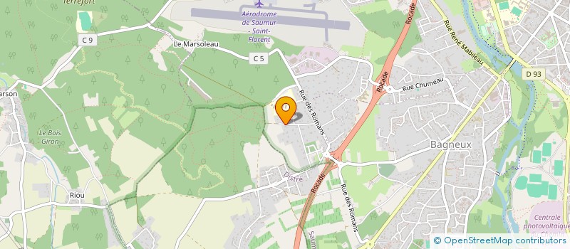 localisation de l'entreprise SCI SACEFER  SAUMUR