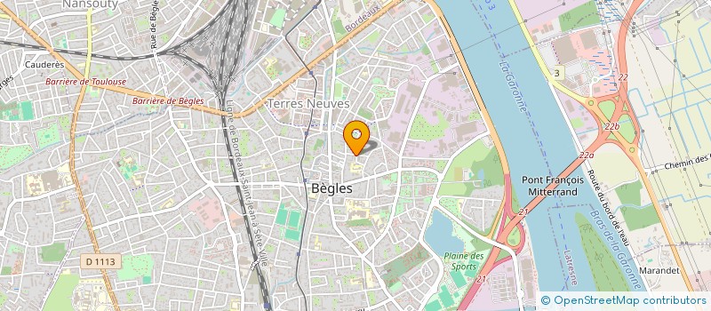 localisation de l'entreprise SCI SACER à BEGLES