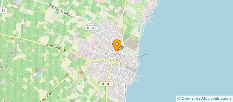 localisation de l'entreprise SCI SACHA à MARSEILLAN