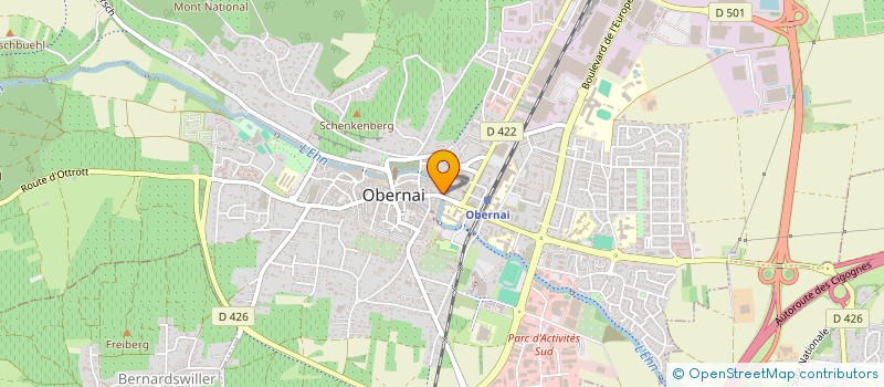 localisation de l'entreprise SCI SACHA à OBERNAI