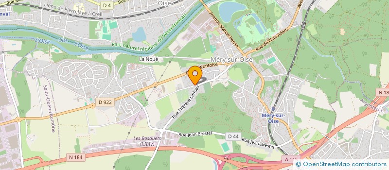 localisation de l'entreprise SCI SACHA  MERY-SUR-OISE