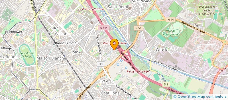 localisation de l'entreprise SCI SACHA  REIMS