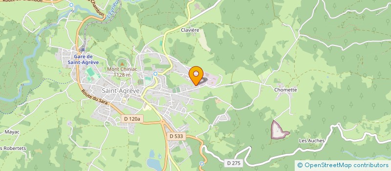 localisation de l'entreprise SCI SACHA  SAINT-AGREVE