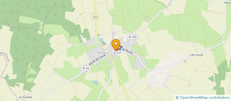 localisation de l'entreprise SCI SACHA à ALLIGNY-COSNE