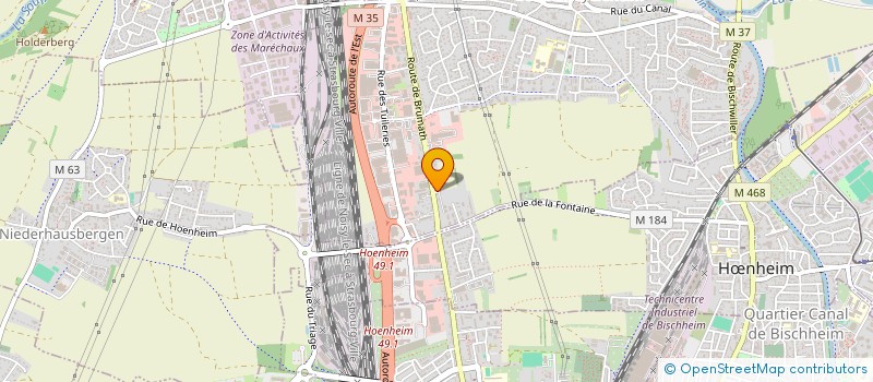 localisation de l'entreprise SCI SACHA  SOUFFELWEYERSHEIM