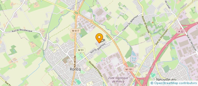 localisation de l'entreprise SCI SACHARIS à RONCQ