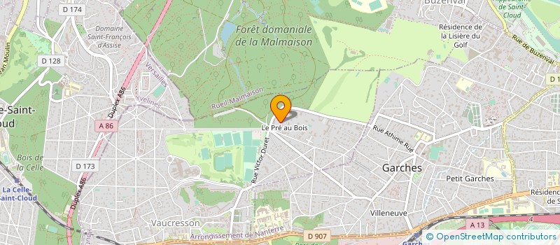 localisation de l'entreprise SCI SACHASANOC  VAUCRESSON