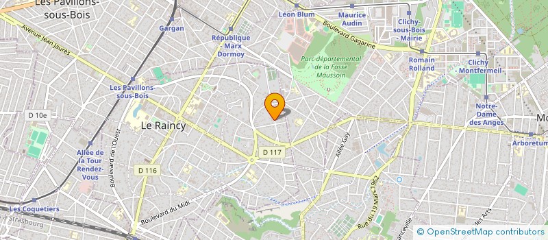 localisation de l'entreprise SCI SACHAYAJESWA à LE RAINCY