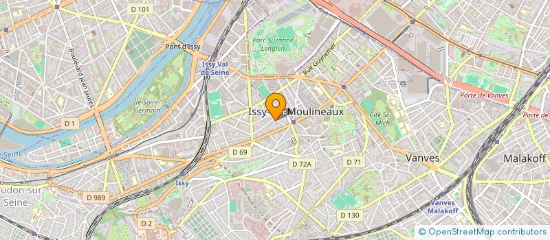 localisation de l'entreprise SCI SACHE SEVERO à ISSY-LES-MOULINEAUX
