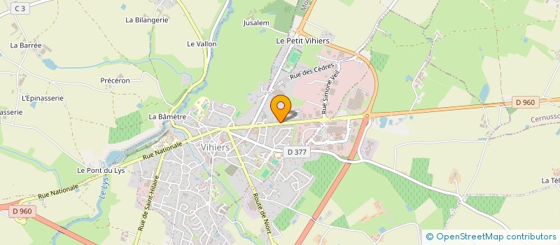 localisation de l'entreprise SCI SACHOT HUMEAU à LYS-HAUT-LAYON