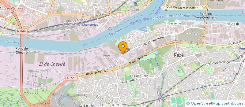 localisation de l'entreprise SCI SACOMIS  REZE