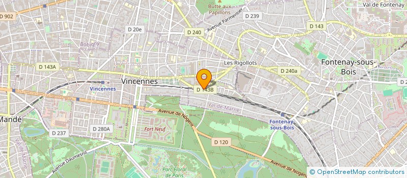 localisation de l'entreprise SCI SACONCA à VINCENNES