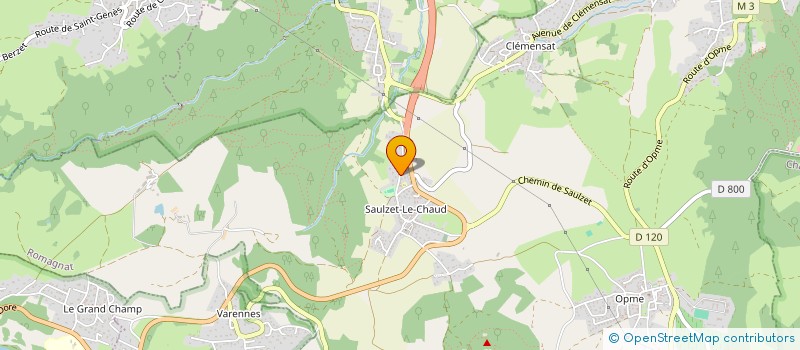 localisation de l'entreprise SCI SACP  ROMAGNAT