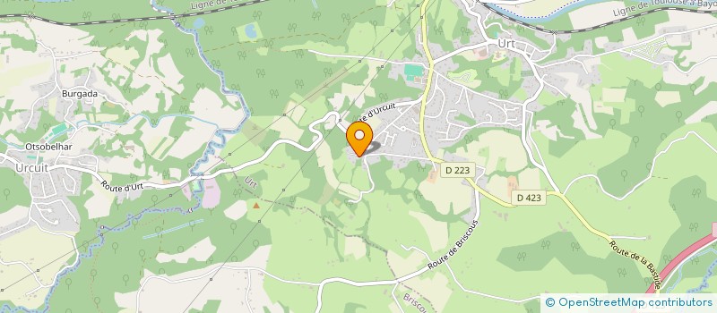 localisation de l'entreprise SCI SACRE 1881  URT