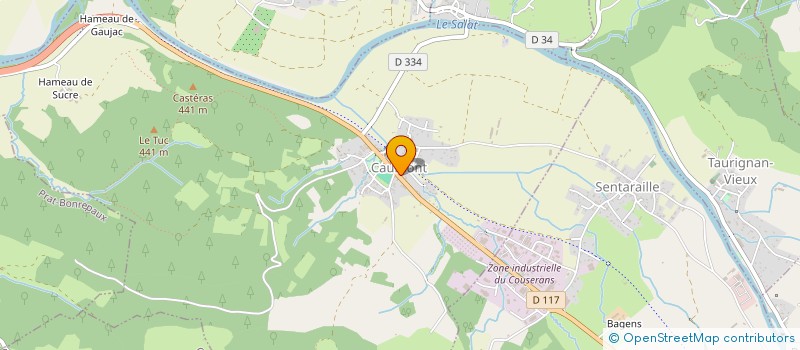 localisation de l'entreprise SCI SADATHE à CAUMONT