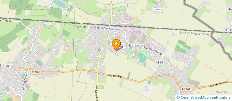 localisation de l'entreprise SCI SADEQI  BAISIEUX