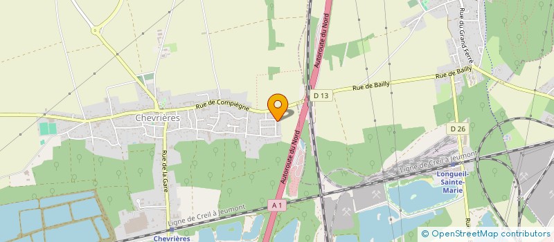 localisation de l'entreprise SCI SADET-DAM  CHEVRIERES