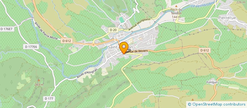 localisation de l'entreprise SCI SADEU  SAINT-CHINIAN