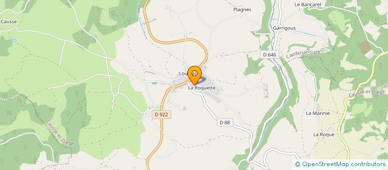 localisation de l'entreprise SCI SADI  CAUSSE-ET-DIEGE