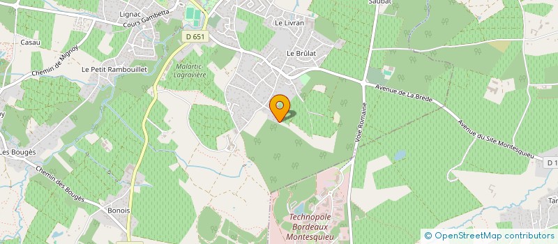 localisation de l'entreprise SCI SADICREON  LEOGNAN