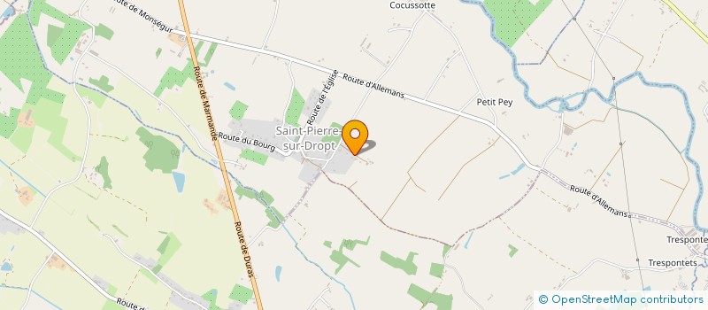 localisation de l'entreprise SCI SADILLAC  SAINT PIERRE SUR DROPT