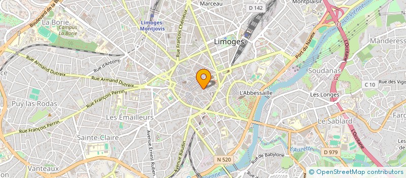 localisation de l'entreprise SCI SADIMO à LIMOGES