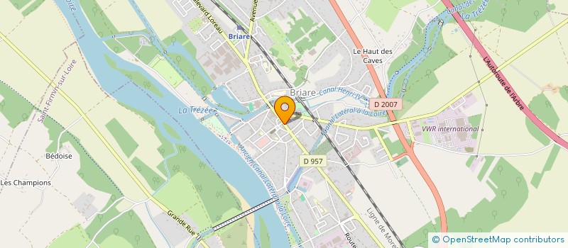 localisation de l'entreprise SCI SADON à BRIARE