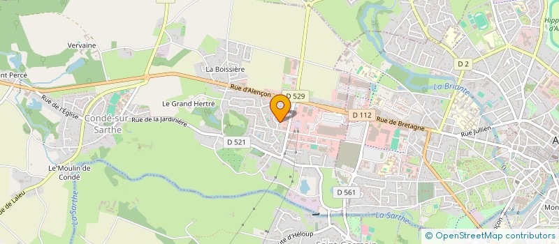 localisation de l'entreprise SCI SADON-ROCHERON à CONDE-SUR-SARTHE