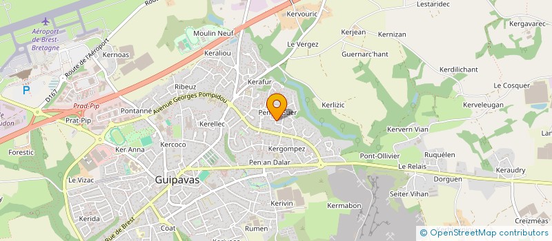 localisation de l'entreprise SCI SAEL  GUIPAVAS