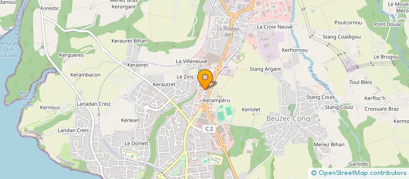 localisation de l'entreprise SCI SAEMPA  CONCARNEAU