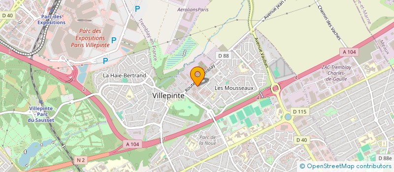 localisation de l'entreprise SCI SAF à VILLEPINTE